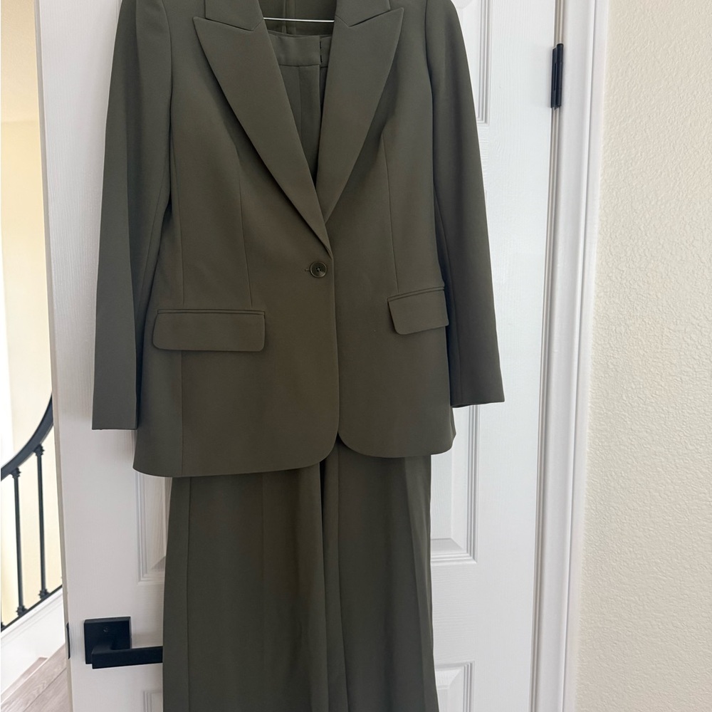 Express Olive Green Suit Jacket